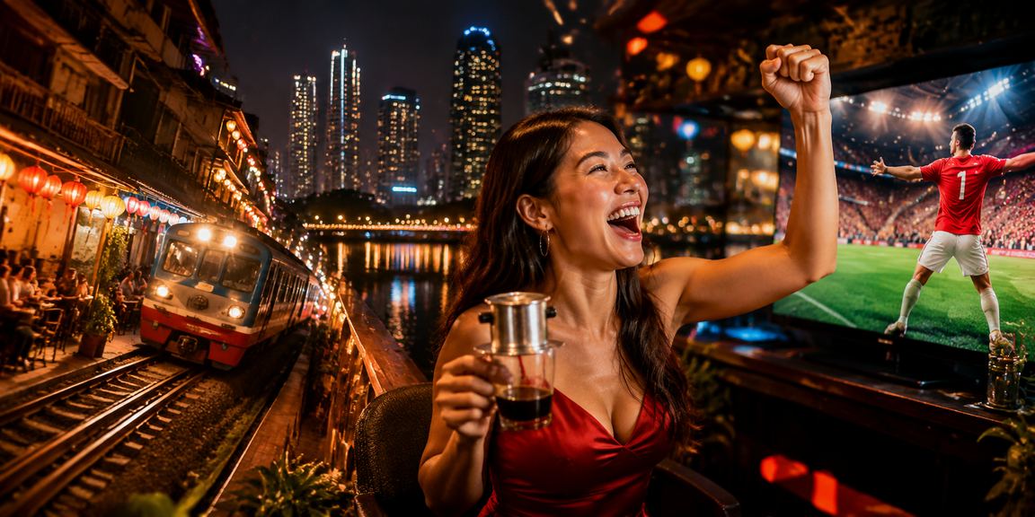Người chơi cá cược thể thao tại Hà Nội bên tách cà phê buổi sáng