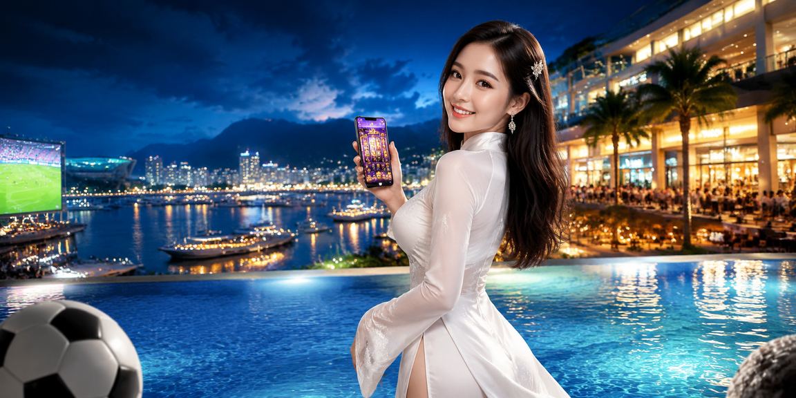 Người chơi slots jackpot tại Nha Trang với trang phục áo dài truyền thống
